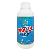 바이그로 500ml 친환경 병해충관리 해조류추출물 실충제 PLS 살균제 유기농업자재 식물병원균제거 텃밭 비료