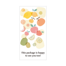 메리롱 선물 포장용 패턴 직사각 감사스티커 5x10cm 50매, 큐트B