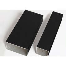 칼라 제트블랙 아연 각관 알루미늄 각파이프 6미터 1T, 50x25x1mm 6미터, 1개