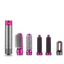 헤어스타일러 자동고데기 뿌리고데기5in 1 전문 핫 에어 브러시 1000W 홈 스트레이트닝 자동 헤어 컬러 원, 01 5 IN 1_02 미국 플러그
