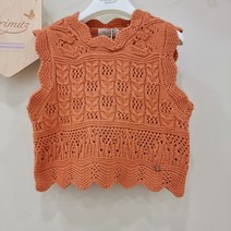여아 물결 니트 베스트 P2232K462 니트조끼