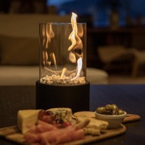 제이토리 실내 불멍 에탄올 난로 캠핑용 집에서 감성 미니 화로대, 에탄올난로_블랙