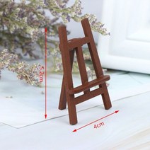 미니 나무 장식 이젤 아티스트 Triange 아트 테이블 카드 홀더 결혼식 전시 부스 인형 집 1pc, Option3