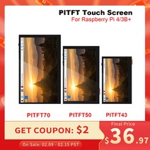 BIGTREETECH PITFT50 V2.0 PITFT70 PI TFT43 터치 스크린 DSI LCD 디스플레이 Octoprint Raspberry Pi 4 3B Plus 2B 용, [03] PITFT70 V2.0