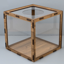 조립식 행운권추첨함 경품추첨함 경품함 사랑의모금함 뽑기함 쿠폰함, 색상, 분홍