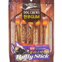 네추럴 한우 불리스틱 덕용 5팩 댕댕이 마른간식 반려견 훈련