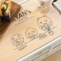 [카카오프렌즈] 폴딩박스 춘식이 / 라이언즈 카페 접이식 수납정리함 (데코스티커 포함) - 캠핑 차박 트렁크 보관함 캠핑박스