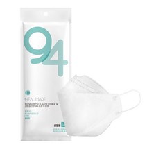 힐메이드 KF94 황사방역보건 마스크 대형 화이트(50매)