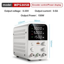 Wanptek 실험실 작업대 전원 공급 장치 30V 10A 조정 DC 프로그래밍 메모리 기능 스위칭, 01 30V 5A