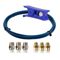 테프론튜브 테프론 호스 염소 자리 ptfe bowden tubing xs 시리즈 1m 및 3d 프린터 용 튜브 커터 공압 피팅 1.75mm 필라멘트 점적테이프, 초록