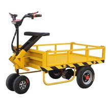 농업용 전기 차 전동 화물차 4륜 운반 건설 현장 트럭, 강화120X80cm하중800kg850W