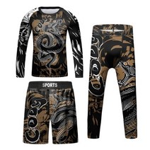 권투 MMA 래쉬가 티셔츠 + 바지 Bjj Jiu jitsu Gi 킥복싱 니폼 아기 무에타이 반바지