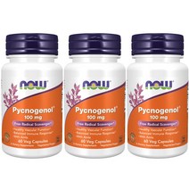 나우푸드 피크노제놀 100mg 베지 캡슐, 3개