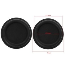 베이스 라디에이터 스피커 패시브 우퍼 자동차 홈 다이어프램 플레이트, 01 75mm