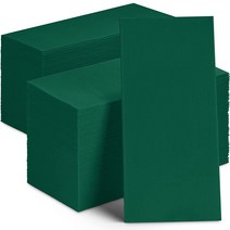 일회용 디너 냅킨 종이 30.5 x 43.2cm(12 17인치) 2겹 퀼트 컬러 결혼식 리셉션 파티 또는 이벤트용 (300 레드), 1200_Green, Green_1200