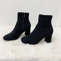 [구두모모] 까마 스웨이드 스판 삭스 앵클부츠(7cm)