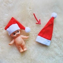 아트박스/올패턴 인형 산타 모자, 본품