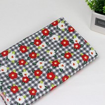 천아트 옥스포드천 체크동백-그레이 222519 (3625490)