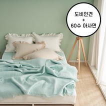 코코미아 인견 60수 아사면 레이스 피그먼트 SS/KK 스프레드 6컬러, 블루