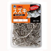 백경 BK-161 스즈키 농어바늘 16-22호 박스바늘 100개, 20호