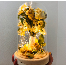 플라워글라스 LED 부케 유리돔 무드등 말리기 선물, XL일반형