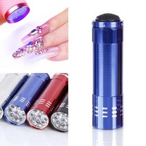 UV랜턴 라이트 레진 젤네일램프 젤램프 UV램프 미니 6W LED 네일 드라이어 마이크로 USB 젤 바니시 경화 기계 아트 장비 3LED 비즈 매니큐어 도구, 5.554243