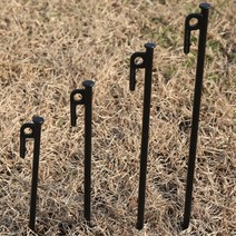 블랙 텐트 그늘막 타프설치 긴 롱 단조펙 튼튼한외관, 40cm