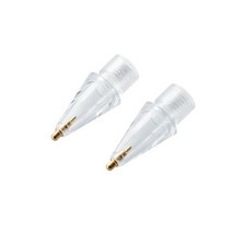 엘레컴 애플펜슬 교체용 투명 금속펜촉, 투명 2개입