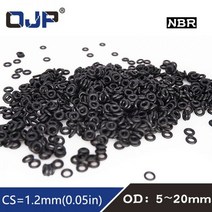 고무 링 블랙 NBR 씰링 O-링 CS1.2 mm OD5 5.5 6/6 50PCS/로트 O 개스킷 5 7 8 9 10 11 12 13 14 15 16 17 18 19 20mm, 18x15.6x1.2mm, 150pieces, 50개