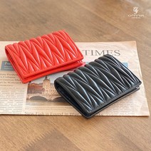 옴니아 여성 양가죽 마틴 반지갑 카드지갑