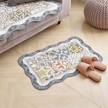 베누지오 포르테 블루그린 워셔블 자카드 발매트 (50x70)