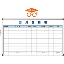 일반형 칠판박사 공사현황판 화이트보드, 공사현황판(중형)