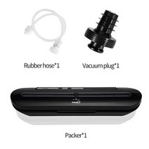 진공 식품 압축기 포장기 상업 및 가정용 비닐봉지 10 장, black2pcs+US110V