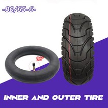 10 인치 타이어 80/65-6 255X80 KUGOO M4 듀얼트론 빅터 럭셔리 이글 스피드웨이 제로 전기 스쿠터 미니 모, 07 80 65-6 with Tube 90