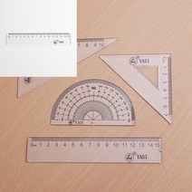 히뚜상점 각도기 삼각자 4종 4종 인치자 대형컴퍼스 30센치자 초등콤파스 1미터자 초등컴퍼스 15센치 원그리는도구 구부러지는자