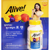얼라이브 포맨 남성용 멀티비타민 미네랄 60정x1통 종합비타민, 상세페이지 참조, 상세페이지 참조