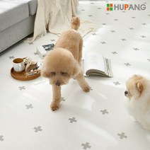 휴팡 15T PVC롤매트 셀프시공 강아지매트 미끄럼방지 슬개골보호 애견매트 110cm * 0.5m, 크로스