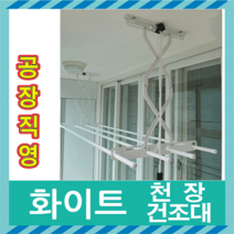 아텍스 2단 천정건조대, 화이트, 1개