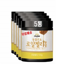 초담 로열제리가루 파우더 로열락틴 동결건조 로얄젤리 분말 로얄락틴 로얄제리 100g 5통