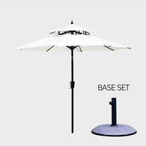 에이비퍼니쳐 레지던트 파라솔 2.3M 알루미늄 각도조절, 파라솔(아이보리)+베이스2005