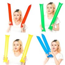 막대풍선(수입) 응원용품 체육대회 운동회 공연 행사, 화이트