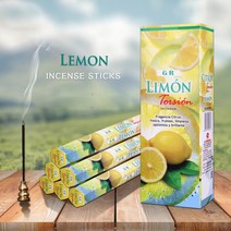 명상 차크라 크리스탈 명상돌 싱잉볼 힐링 팔찌 불교 돌 새로운 20sticks 인도 향 화이트 세이지 라벤더 요가 바다 바람 사랑 향 정화 공기 탈취 아로마 테라피, 레몬