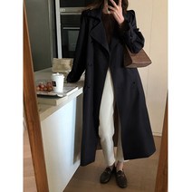 2022 년 봄과 가을에 여성의 새로운 긴 트렌치 코트