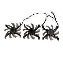 선풍기 교체용 쿨러 PNY Manli GeForce GTX 1080 Ti 11GB XLR8 게이밍 OC 그래픽 카드 선풍기 T129215SU 0.50A GTX1080Ti, 3PCS