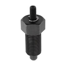 Kipp 03092-1206 강철 인덱스 플런저 E 스타일 나사산 핀 잠금 핀 경화 M6 나사산 42mm 길이