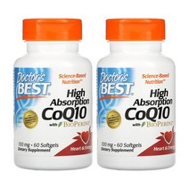 1+1 닥터스베스트 고흡수 코 큐텐 코엔자임 Q10 바이오페린 100mg 60 소프트젤, 2개, 60정