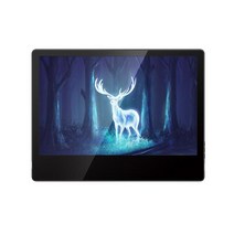 did모니터 전자메뉴판 휴대용 모니터 Hdmi-호환 13.3 인치 1080P HD 디스플레이 PS4 Xbox 스위치 노트북 울트라 씬 디자인 듀얼 스피커, 02 EU