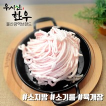 더예쁜한우 한우 소지방 소기름 1kg 우시산한우 냉동, 1개