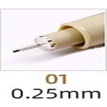 동양화붓 피그마 미크론 바늘 방수 파인너 블랙 스케치 펜 브러시 드로잉 디자인 만화 미술 사쿠라 1 개, 2.01
