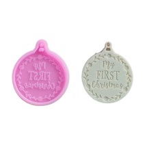 창조적 인 크리스마스 펜던트 금형 수제 실리콘 BPA 프리 키 체인 금형 DIY 공예 홈 장식 선물 가족, 2